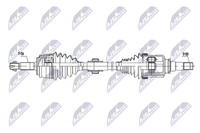 NTY Antriebswelle NPW-TY-249 FüR Toyota Corolla NRE210