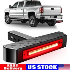 Hitch Step w/ Light 108 LED Lighting + 6 Modes for 2" Receiver Hitch Bar 600lb