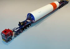 WSI 9403 Nooteboom Man TGA XXL 8x4 w/ Stem Trailer Long Windmill Tower Norager