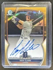 2023 Bowman Draft Max Clark Chrome Auto Gold Refractor 1st Prospect #/50 Tigers