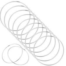 35 Pcs Metal Hoops for Dream Catcher Macrame Floral Wreath Crafts Supplies