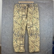 VTG 10X Camo GoreTex Pants Mens XL Advantage Wetlands Rain Wear Hunting USA Made