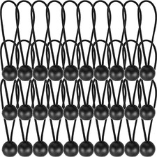 Bungee Cords with Balls 6 Inch 50 Pack Black