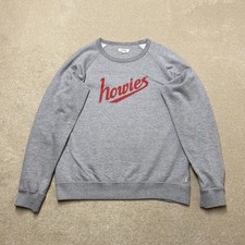 Howies Sweatshirt Pullover Herren Large Grau Rundhals Bio Baumwolle Spellout