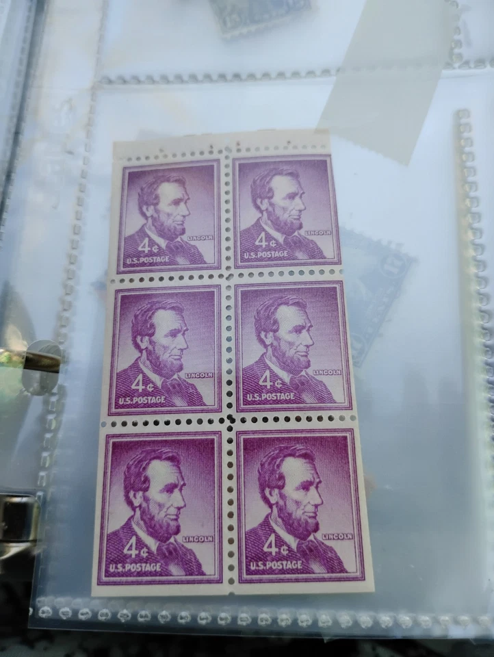 juego de 4 sellos Abraham Lincoln Foto 4 de 4