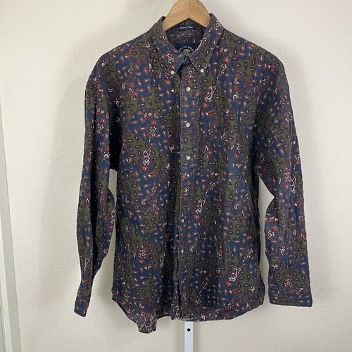 Salty Dog GANT Vintage Imperial Popeline Paisley Button Down Hemd Herren L Large