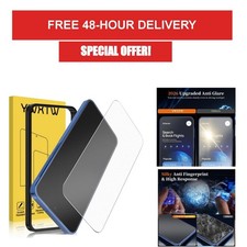 YWXTW Matte Tempered Glass Screen Protector Samsung Galaxy A16 A17 2 Pack