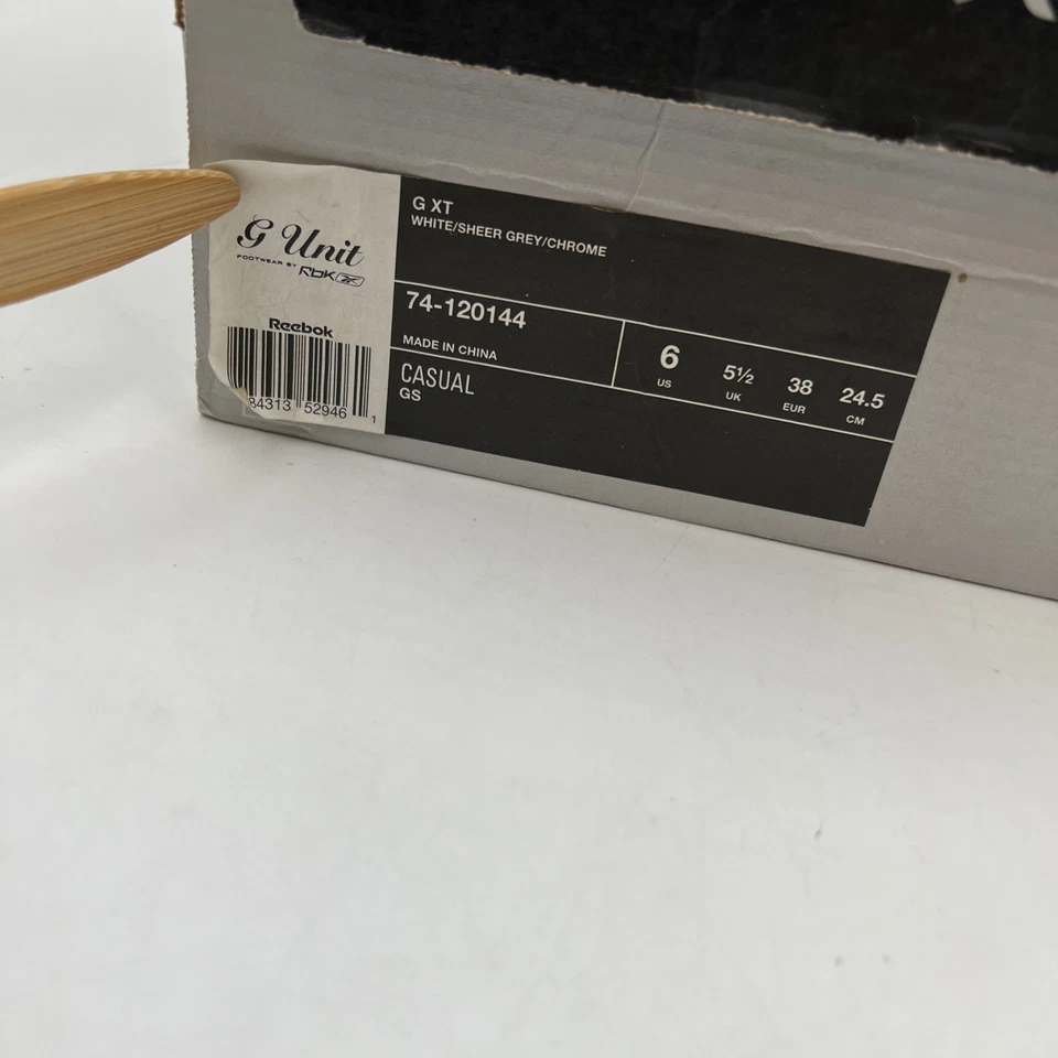 Raro RBK G Unit G XT Blanco/Blanco Zapatos 2004 Hombres 6 EE. UU. 74-120144 con Caja Foto 2 de 4