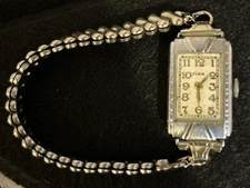 Vintage Elgin Art Deco Women's Watch Not Running