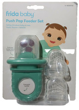 Frida Baby Push Pop Feeder, Baby Fruit Food Feeder to Safely Introduce New Foods