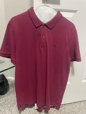 Burberry London Vintage Polo Size XL Magenta/Red/Maroon Short Sleeve