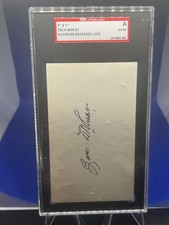 Zach Wheat Cut signature SGC Authentic auto