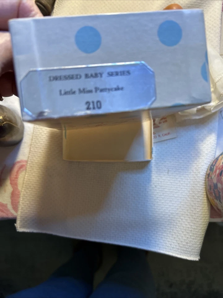 "Muñeca Nancy Ann Storybook de colección bisque NASB articulada #210 Hush Baby con caja" Foto 4 de 4