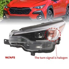 For Subaru Crosstrek Impreza 2024 2025 Headlight Driver Side Black Led Wafs
