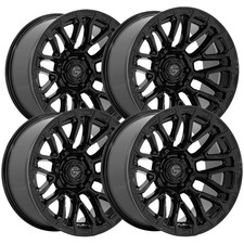 Set Of 4 Fuel Fc899 Chisel 20x9 6x135 20mm Gloss Black Wheels Rims 20 Inch