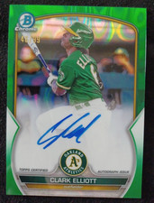 2023 Bowman Chrome Clark Elliott Bowman Auto Green Lava Refractor /99 Prospect