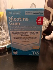 Rite Aid Sugar Free Nicotine Gum 4 mg -110 Pcs Uncoated Original Flavor Exp 2/26