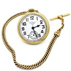 1955 Elgin BW Raymond 16s 21j Grade 571 RR 48mm Mens Pocket Watch #WB5318-5 — photo 1