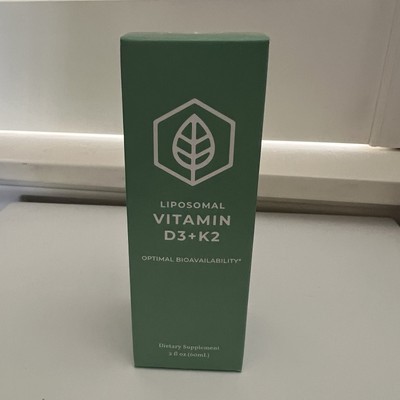 Terra Health Liposomal Vitamin D3+K2 New Optimal Bioavailability Liquid 2 Fl Oz