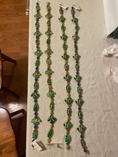 LOT OF 4 CHRISTOPHER RADKO 00-103-0 MISTLEBERRY GARLAND  GLASS EACH IS 3 FT LONG