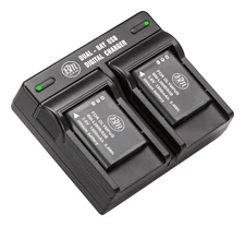 BM Premium 2 LI-90B, LI-92B Batteries and Dual Battery Charger for Olympus Tough