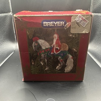 Breyer Father Christmas Santa Dappled Grey Horse Ornament 1st in Series 1999