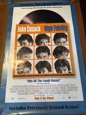HIGH FIDELITY Movie POSTER 27 x 40 John Cusack, Todd Louiso, Jack Black, A