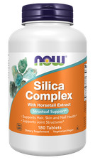 NOW Foods Silica Complex Horsetail Extract 180 Tabs 10/27EXP