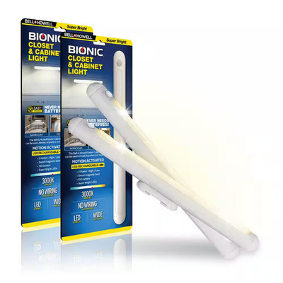 Bionic Closet Light 13 In. X 1.1 In. USB Rechargeable White Motion Activated, In