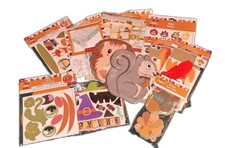 Fall Thanksgiving Halloween Kids Craft Party Lot 11 Packs Plates Activities