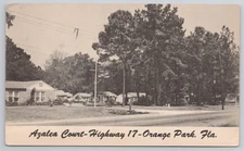 Azalea Court Cottages Motor Lodge Hwy 17 Orange Park FL C1952 Postcard AK11