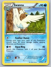 2011 POKEMON BLACK & WHITE SWANNA 37/114 R NM A103426 FREE S&H
