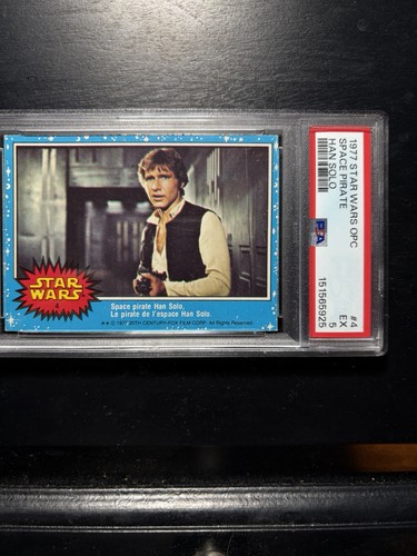 1977 OPC Star Wars #4 Space pirate Han Solo — PSA 5