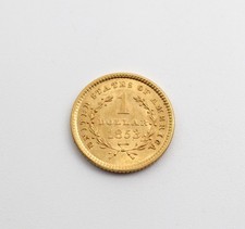 1853 $1 Liberty Head Type 1 Gold United States Coin Philadelphia NR #C-373