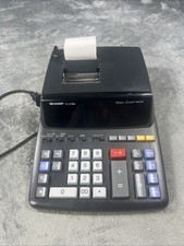 Sharp Calculator EL-2196BL Printing 12-Digit Office Black 2 Color NO BOX NEW
