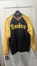 Pittsburgh Steelers Thick Pullover Windbreaker Mens Size Large