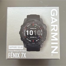Garmin Fenix 7X Sapphire Solar Titanium GPS Watch Black Solar Powered