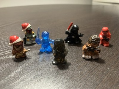 Star Wars Fighter Micro Force Pods Squinkies Mini Figures Lot Of 7
