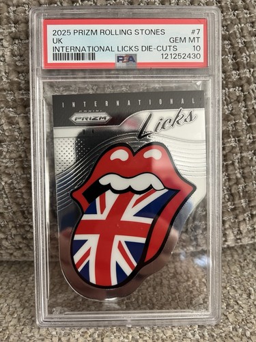 2025 Prizm Rolling Stones International Licks Die Cuts - PSA 10!! - Bild 1 von 2