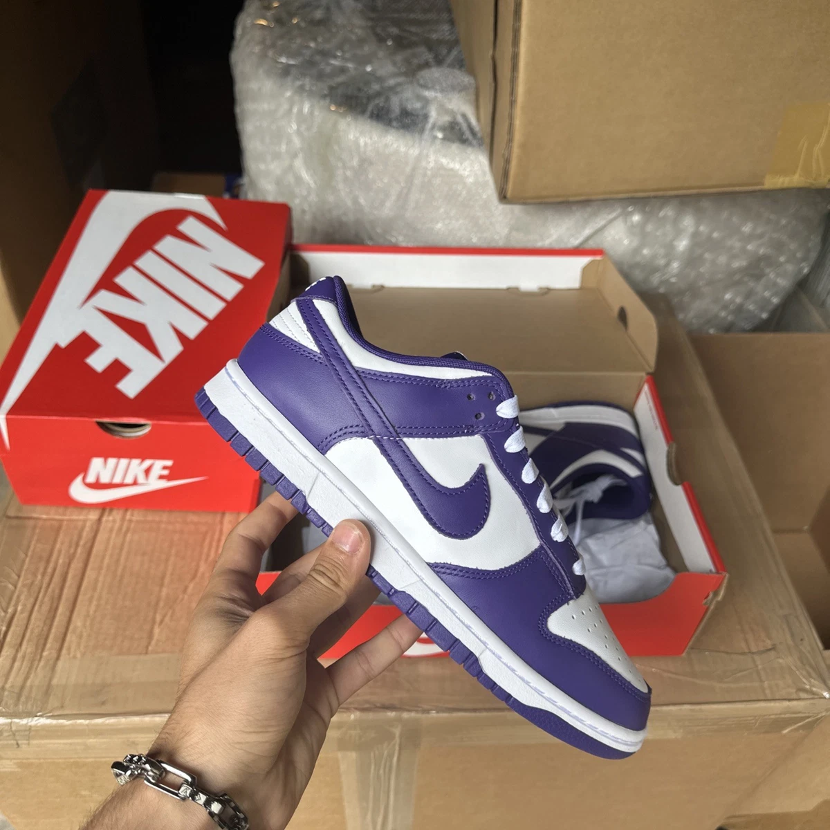 Las mejores ofertas en Nike Dunk Low Purple/White | eBay