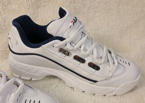 Fila Shoes Womens 6.5 Hometown Athletic Low Sneakers White Leather - Picture 4 of 9