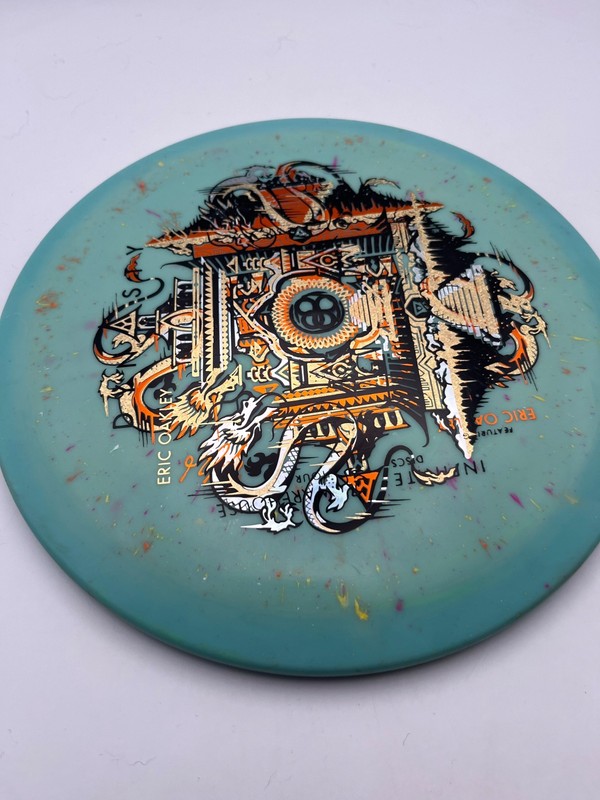 Infinite discs splatter s-blend MISPRINT Exodus, 169g, unthrown