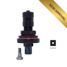 Original Dill Short TPMS Clamp-In Valve Stem Black Aluminum ? Made in USA (10x)