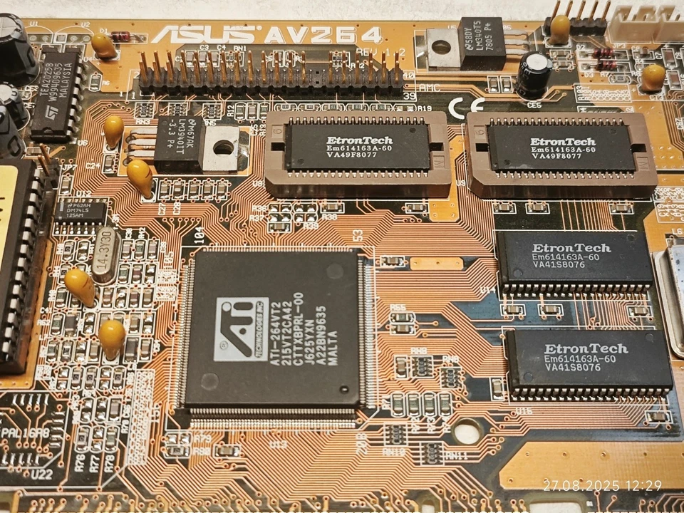 Rare VGA MediaBus ASUS PCI-AV264VT v1.2 (Mach64VT + Sound Blaster Vibra 16) 2 MB - Image 4 of 4