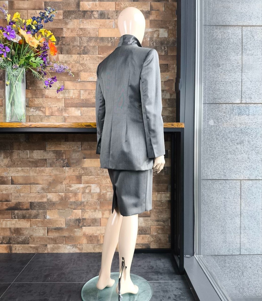 Christian Dior Boutique Vintage Women's Skirt Suit Silk+Wool