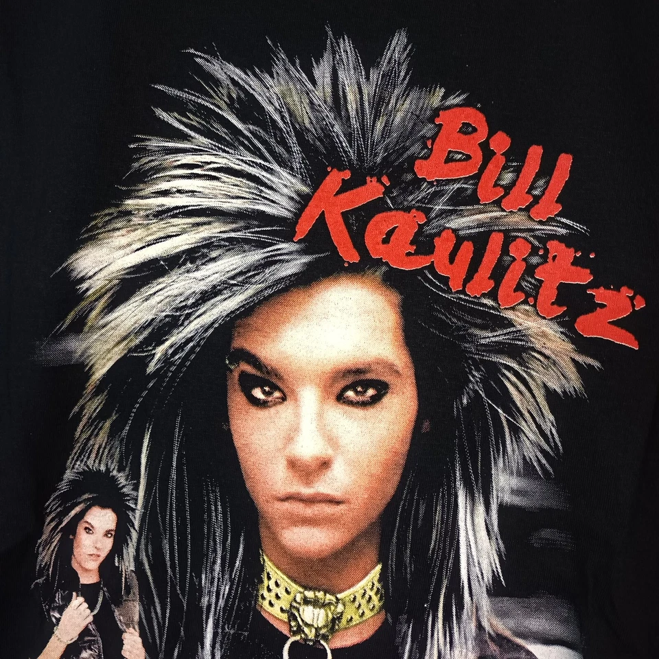SELTENSTES VINTAGE DEADSTOCK BILL KAULITZ TOKIO HOTEL M T-SHIRT ZWEISEITIG BEDRUCKT - Bild 4 von 4
