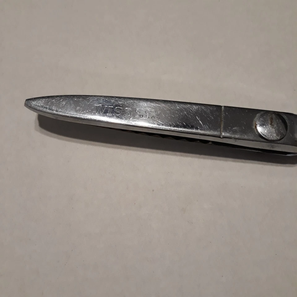 Vintage Wiss Model CC9 Large Heavy Duty 9" Pinking Shears USA Needs Conditioned - Image 3 of 4