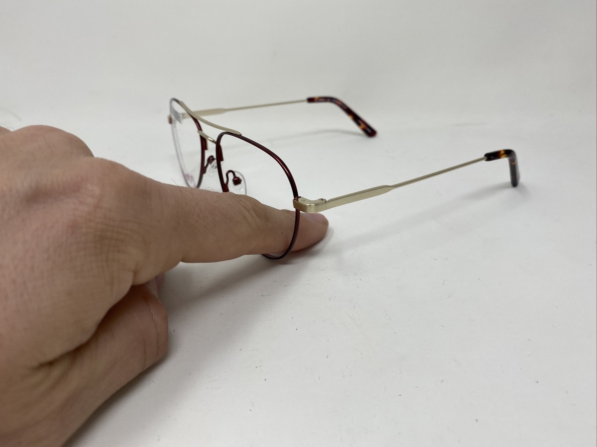 PEACE EYEWEAR SLAMMIN WINE BURGUNDY GOLD 54/16/140 EYEGLASSES NX94