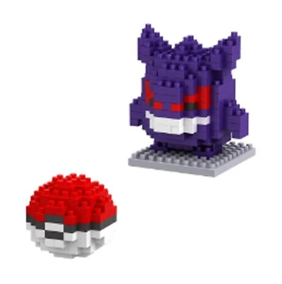 Pokemon Model Nanoblock Compatible GENGAR and Pokeball Micro Brick Blocks Gift