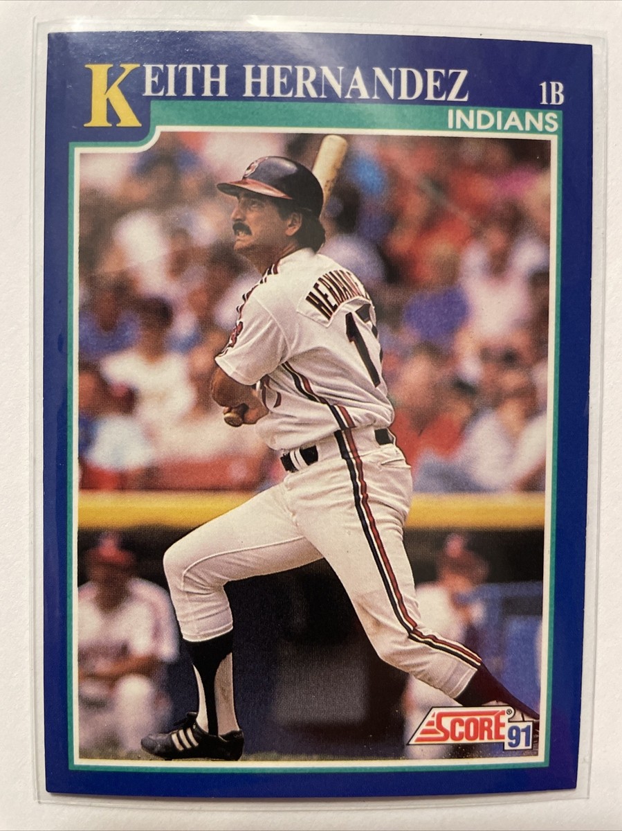 1991 Score #89 Keith Hernandez Cleveland Indians Baseball card MLB